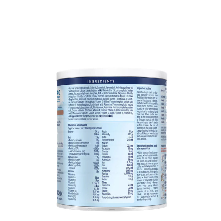 Aptamil Lactose Free First Infant Milk (From Birth) (400g)