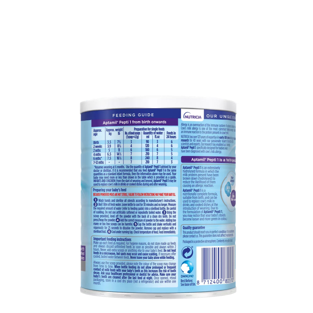 Aptamil Pepti 1 Extensively Hydrolysed Formula (400g)