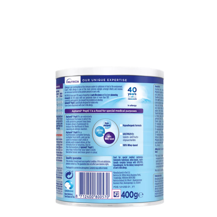 Aptamil Pepti 1 Extensively Hydrolysed Formula (400g)