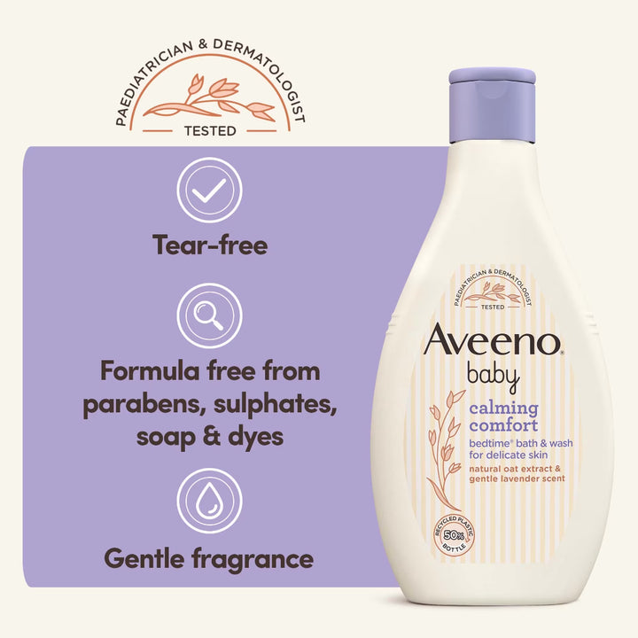 Aveeno Baby Calming Comfort Bedtime Bath &amp; Wash (250ml)