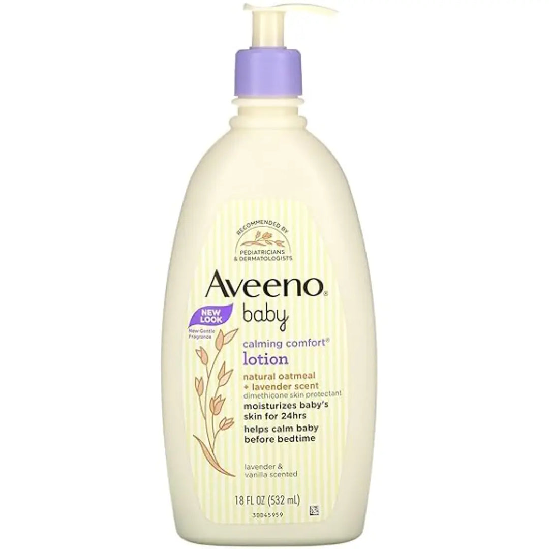 Aveeno Baby Calming Comfort Lotion with Natural Oat Extract + Lavender Scent (227g)