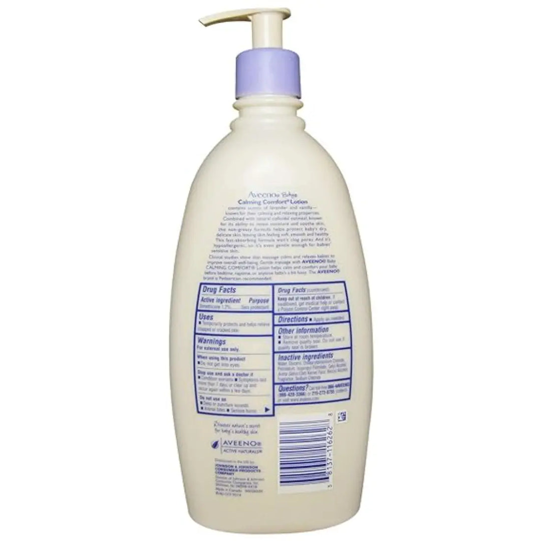 Aveeno Baby Calming Comfort Lotion with Natural Oat Extract + Lavender Scent (227g)