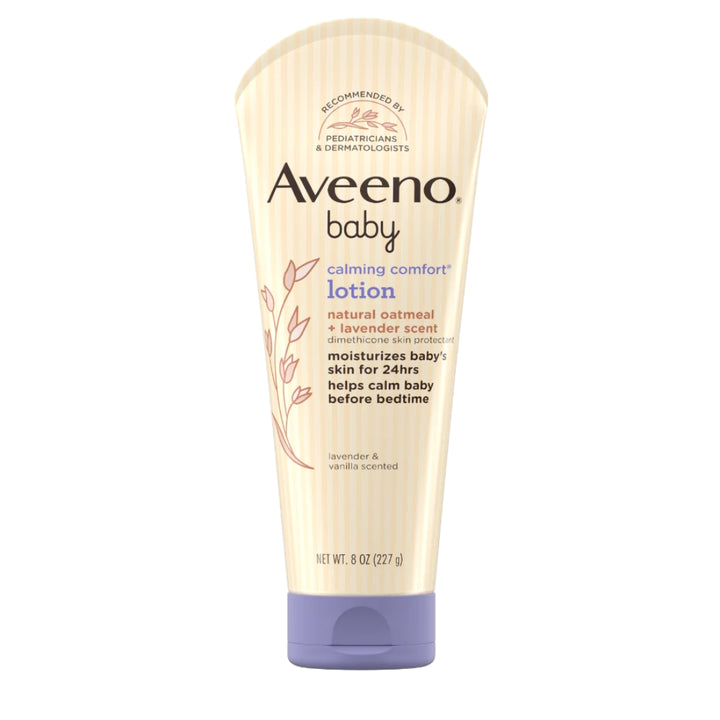 Aveeno Baby Calming Comfort Lotion with Natural Oat Extract + Lavender Scent (227g)