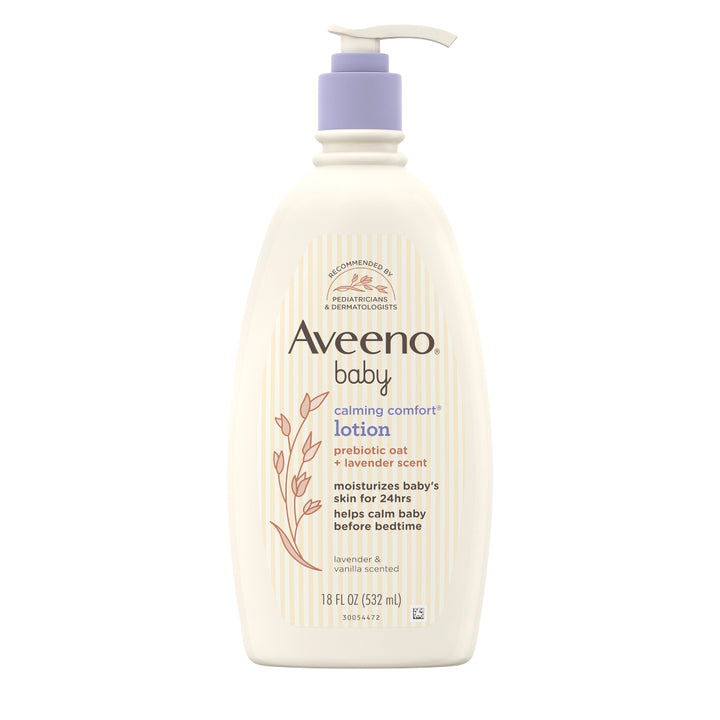 Aveeno Baby Calming Comfort Lotion with Natural Oat Extract + Lavender Scent (532ml)