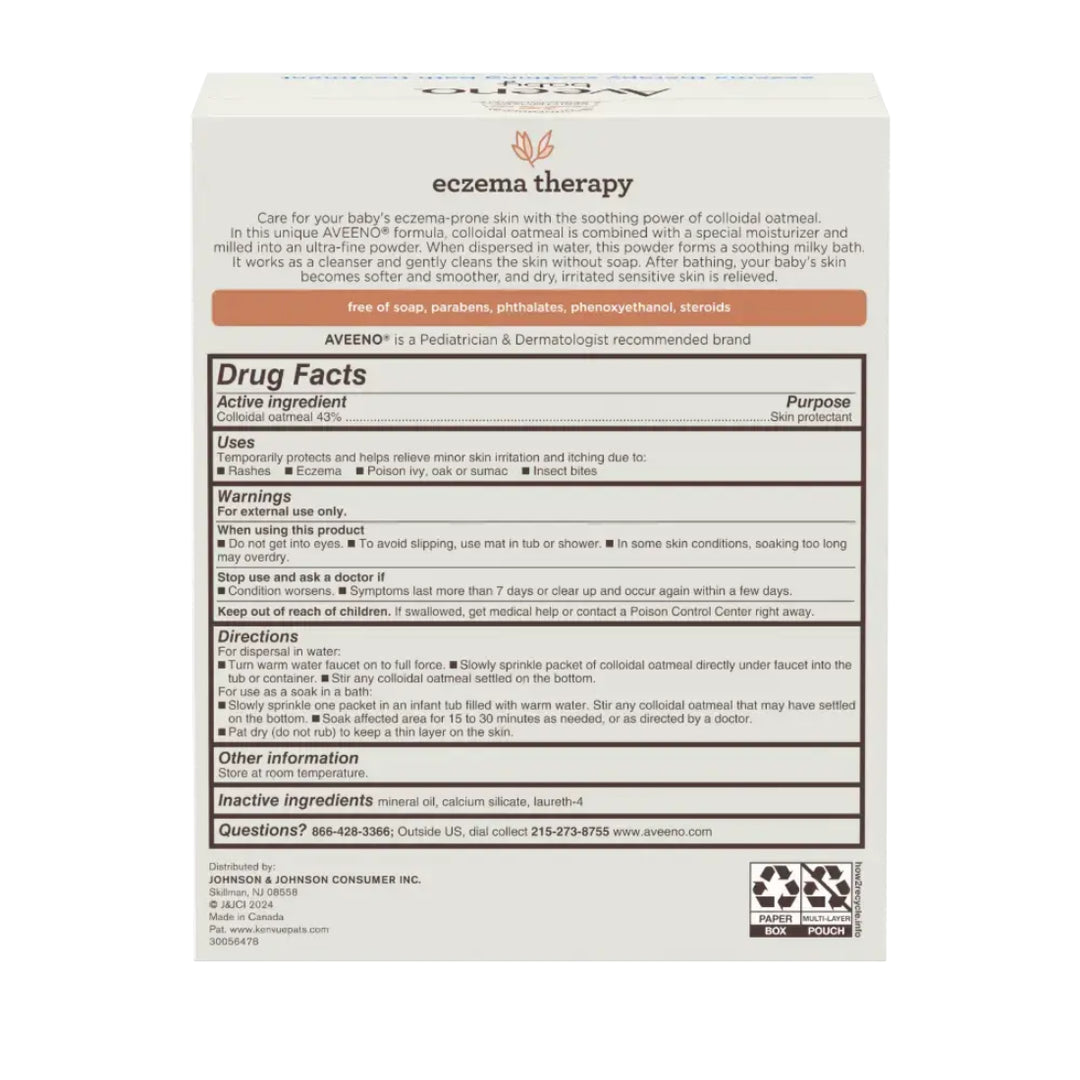 Aveeno Baby Eczema Therapy Bath Treatment (106g)