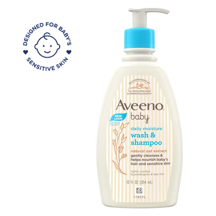 Aveeno Baby Wash & Shampoo with Natural Oat Extract (354ml)