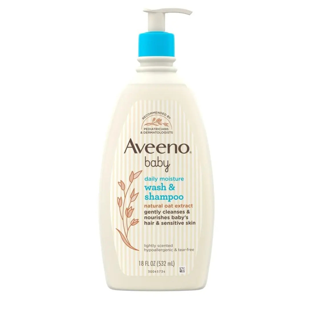 Aveeno Baby Wash & Shampoo with Natural Oat Extract (532ml)