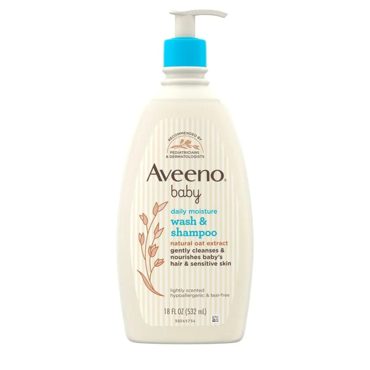 Aveeno Baby Wash & Shampoo with Natural Oat Extract (532ml)