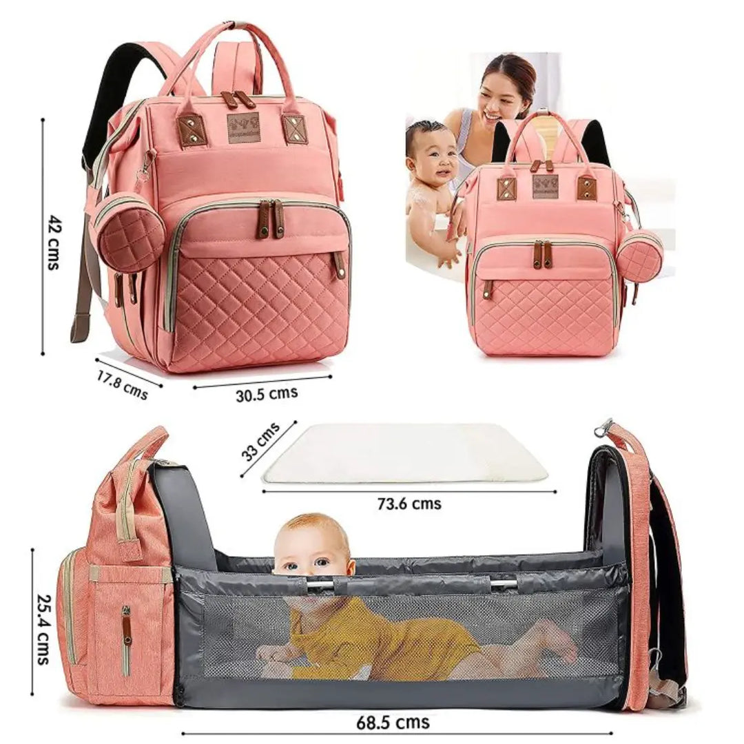 Abracadabra Diaper Bag With Changing Station - Pink