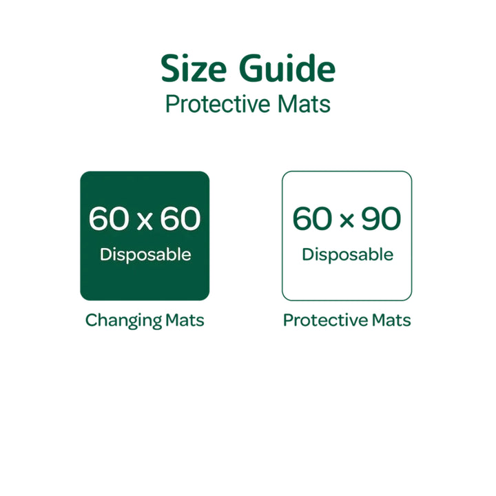 Bambo Nature Disposable Changing Mats (60×60 cm) (10 pcs)