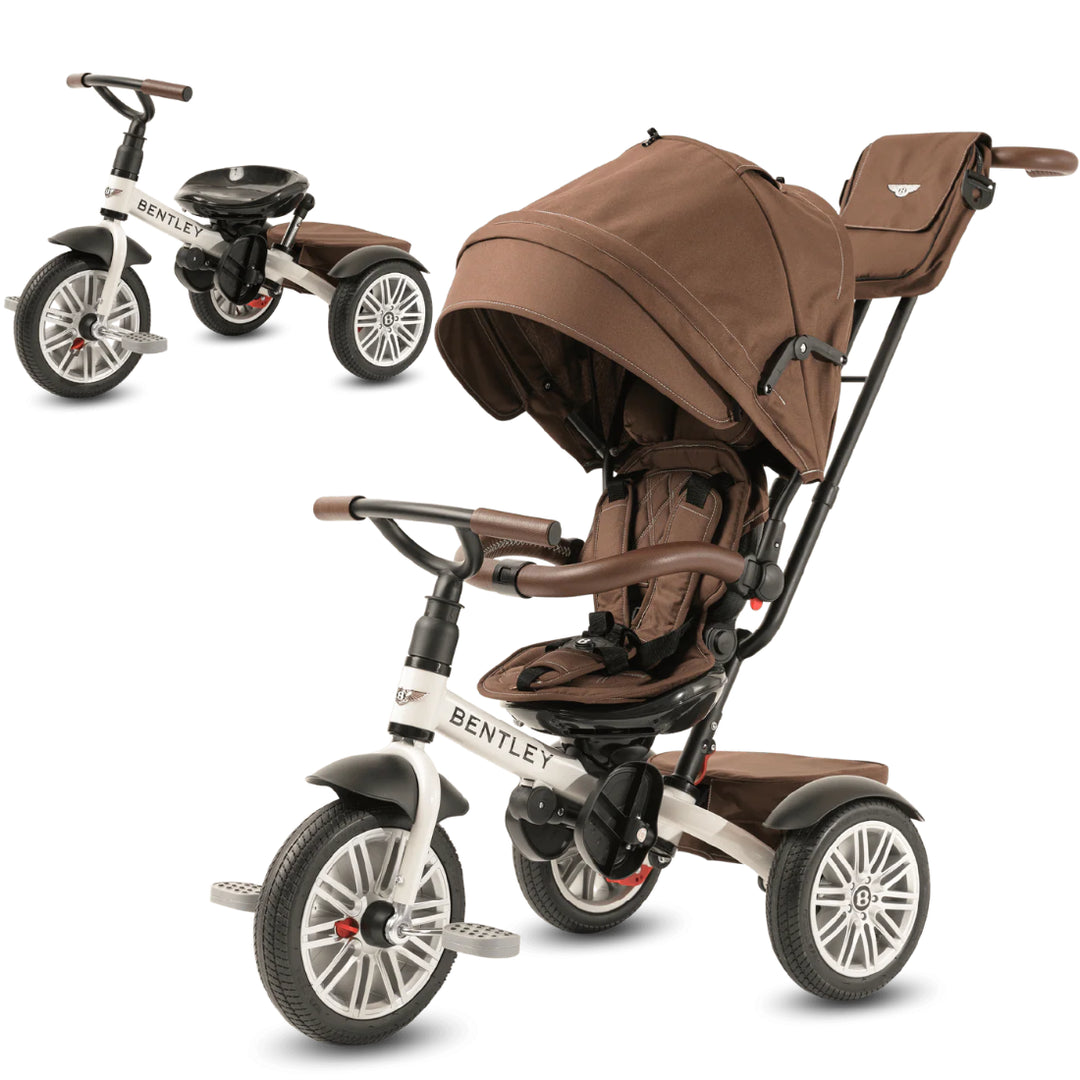 Bentley 6 in 1 Stroller Trike - White Satin