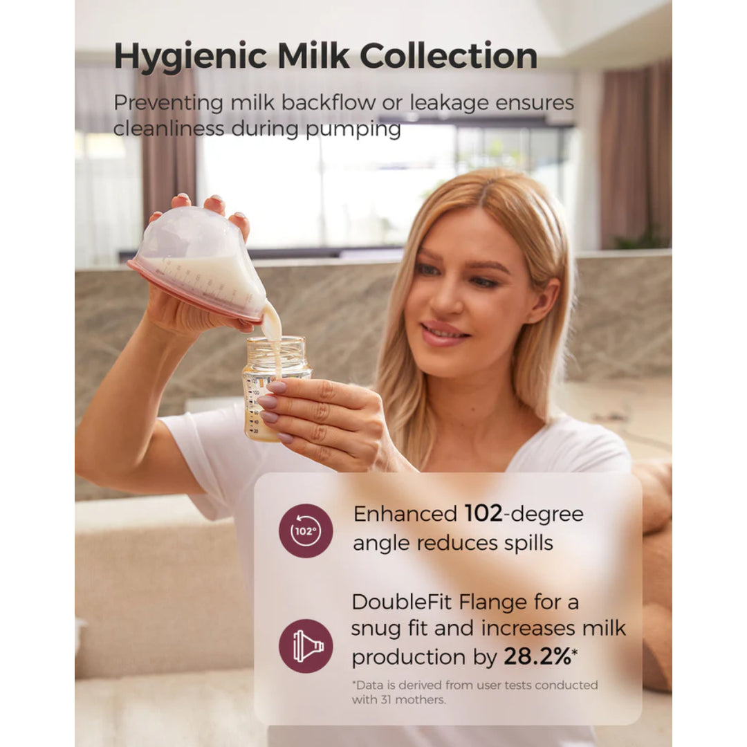 momcozy V1 Pro Hospital-Grade Wearable Electric Breast Pump (Cozy Red)