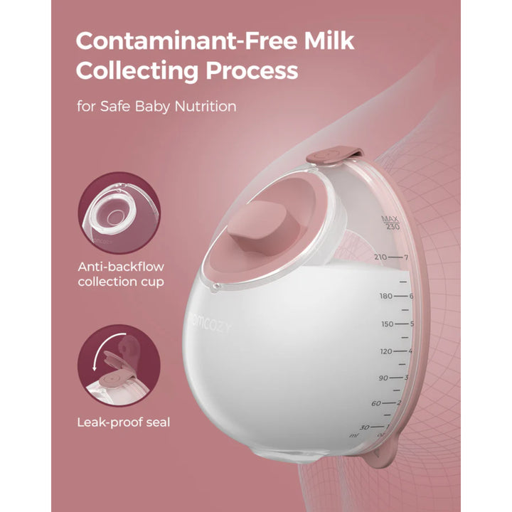 momcozy V1 Pro Hospital-Grade Wearable Electric Breast Pump (Cozy Red)