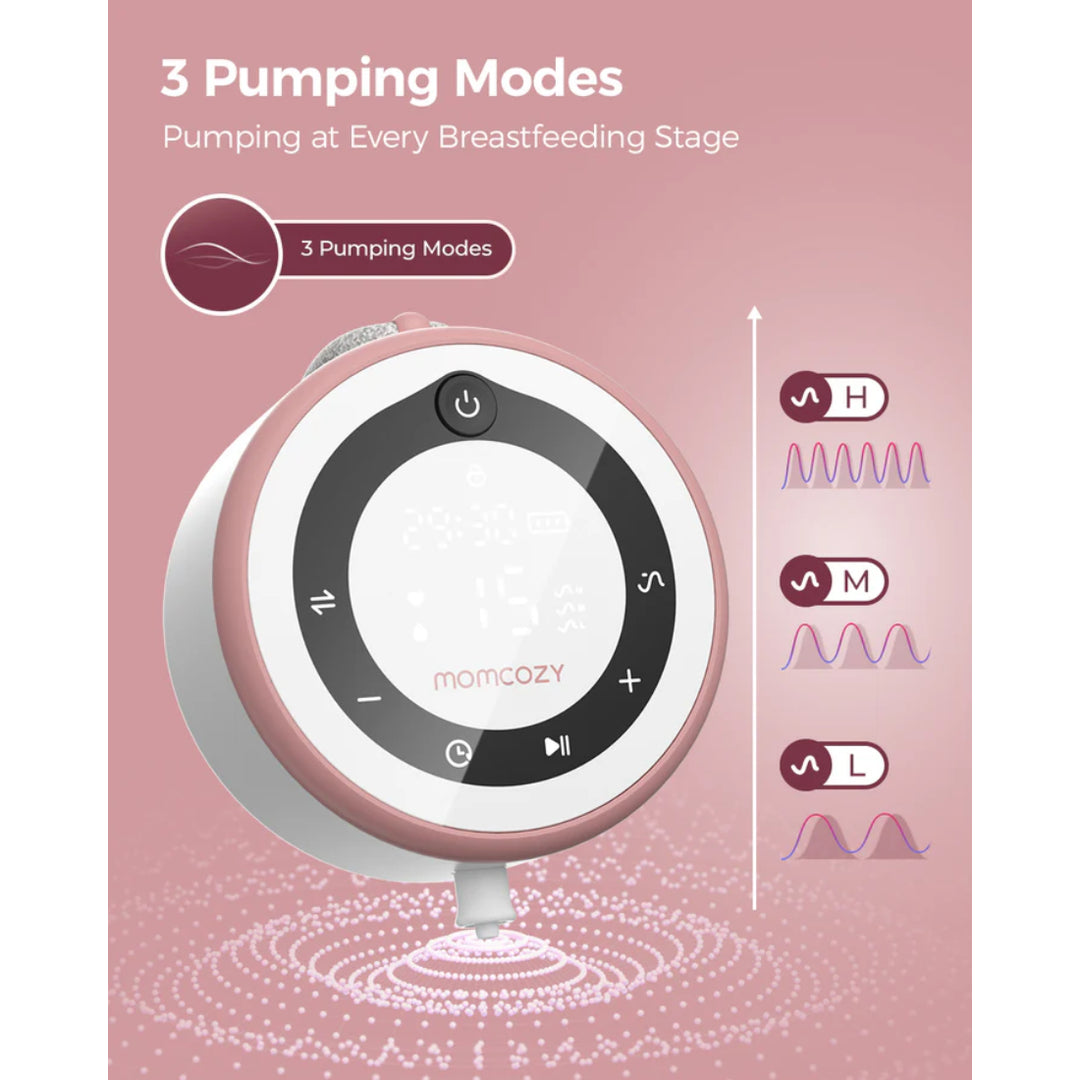 momcozy V1 Pro Hospital-Grade Wearable Electric Breast Pump (Cozy Red)