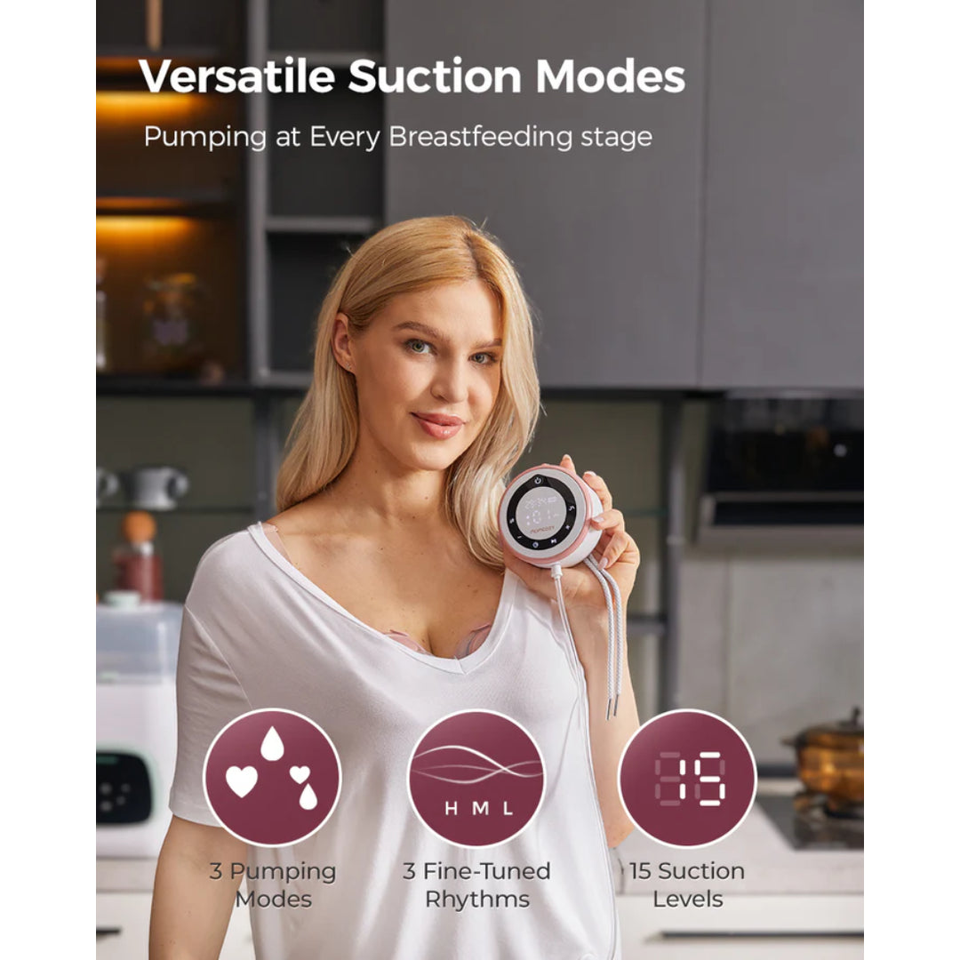 momcozy V1 Pro Hospital-Grade Wearable Electric Breast Pump (Cozy Red)