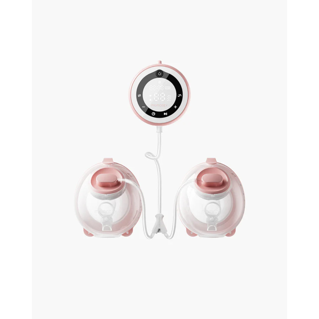 momcozy V1 Pro Hospital-Grade Wearable Electric Breast Pump (Cozy Red)
