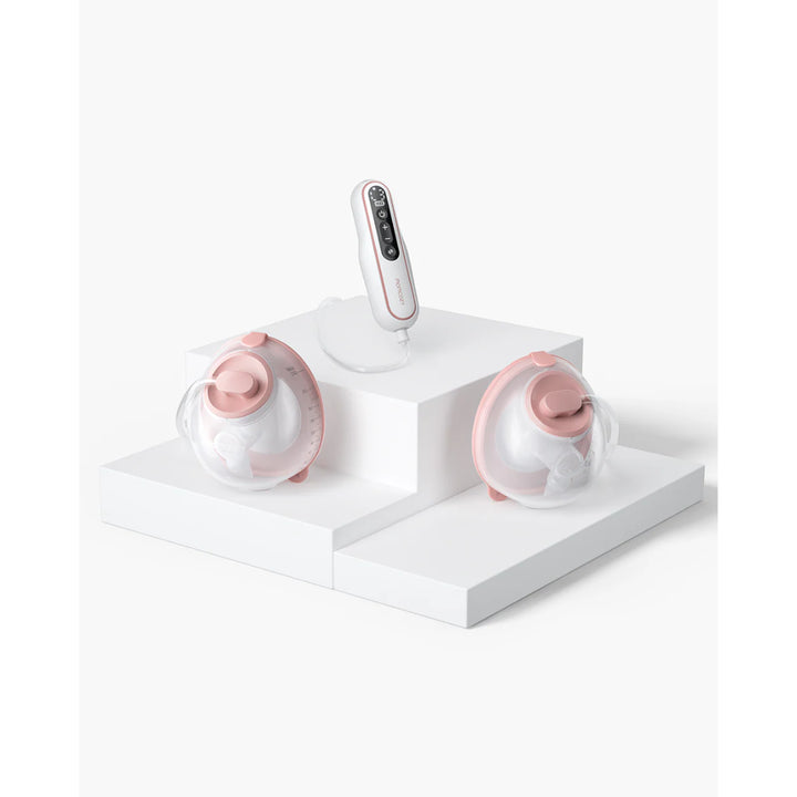 momcozy V2 Pro Hospital-Grade Double Wearable Breast Pump (Cozy Red)