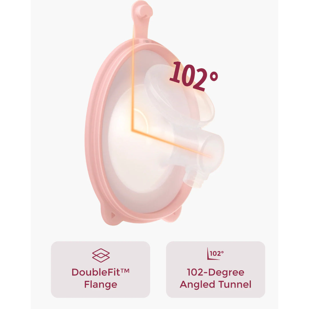 momcozy V2 Pro Hospital-Grade Double Wearable Breast Pump (Cozy Red)