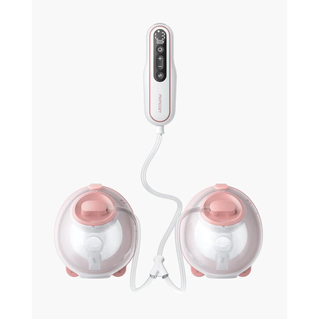momcozy V2 Pro Hospital-Grade Double Wearable Breast Pump (Cozy Red)