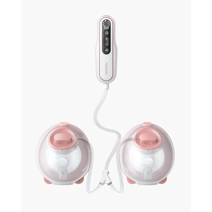 momcozy V2 Pro Hospital-Grade Double Wearable Breast Pump (Cozy Red)