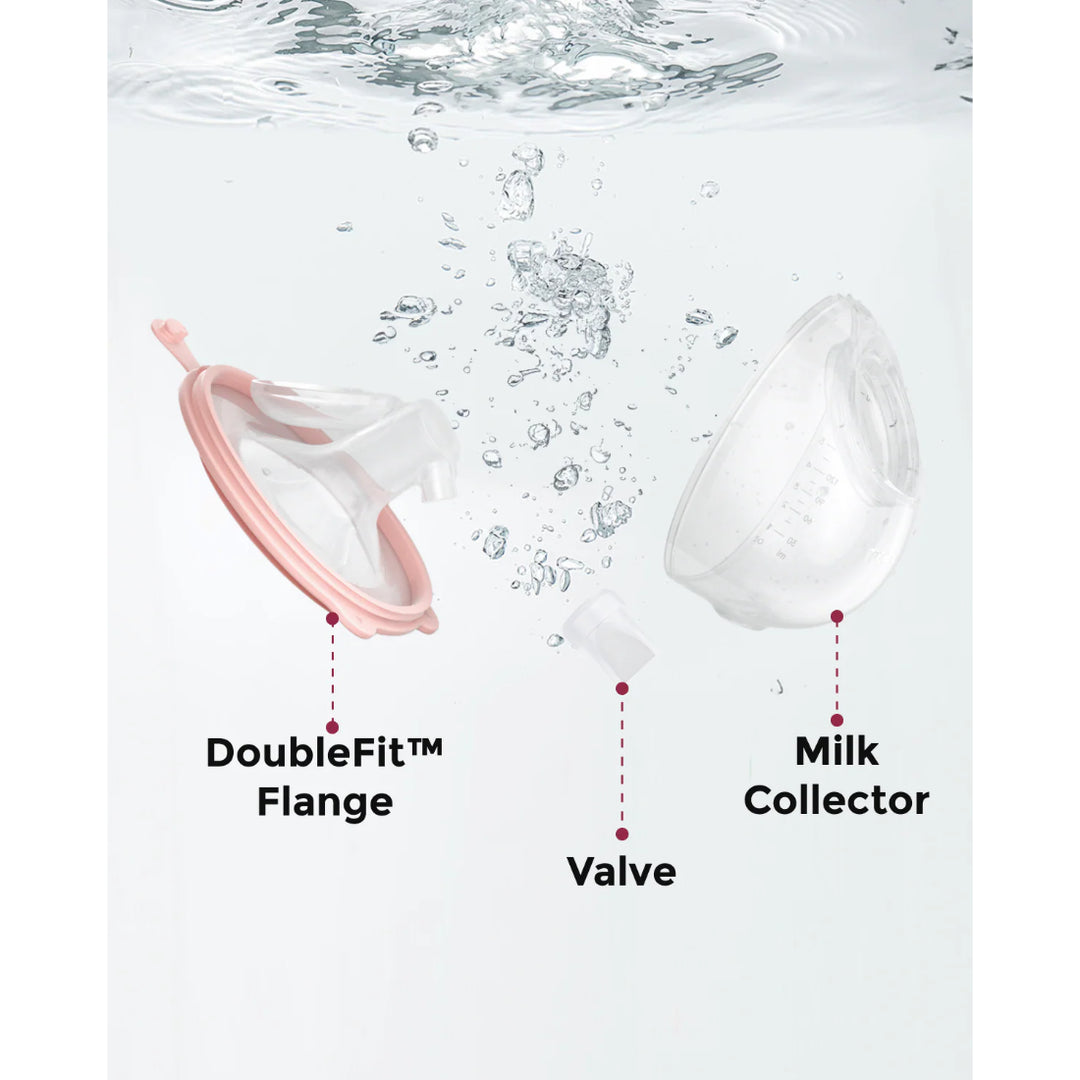 momcozy V2 Pro Hospital-Grade Double Wearable Breast Pump (Cozy Red)