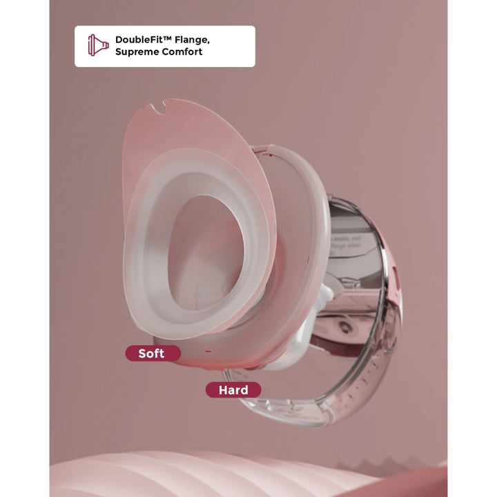 momcozy M6 Wearable Single Electric Breast Pump (Cozy Red)