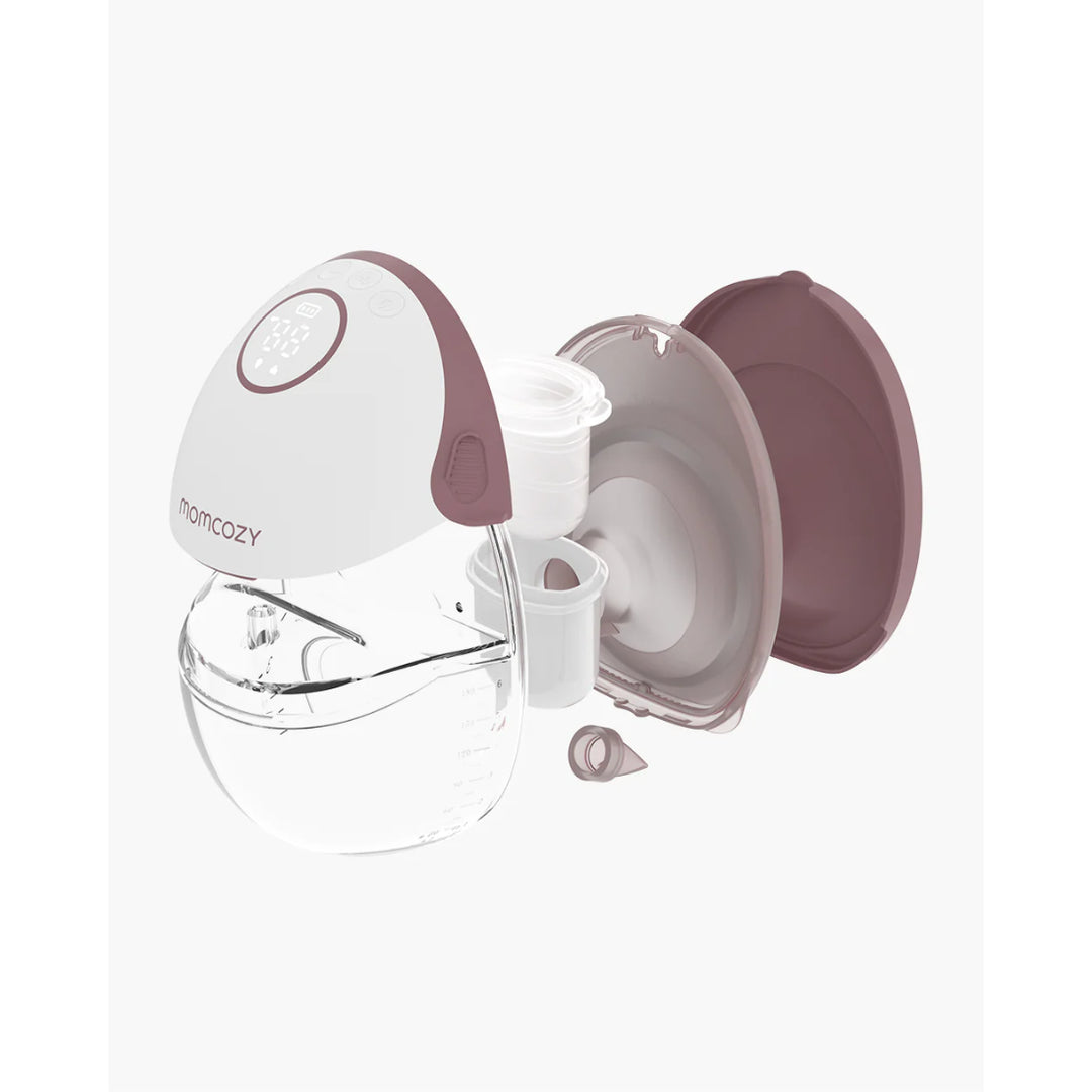 momcozy M6 Wearable Single Electric Breast Pump (Cozy Red)