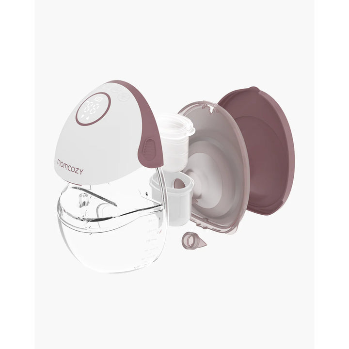 momcozy M6 Wearable Single Electric Breast Pump (Cozy Red)
