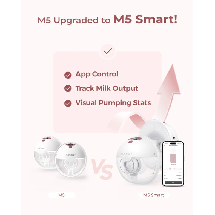 momcozy M5 Smart Wearable Electric Breast Pump