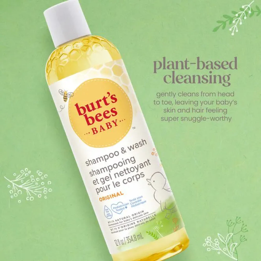 burt's bees baby original shampoo & wash (354.8ml)