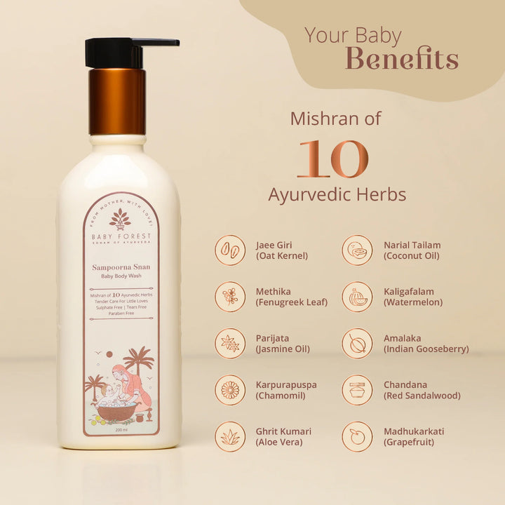 Baby Forest Sampoorna Snan Baby Body Wash (200ml)