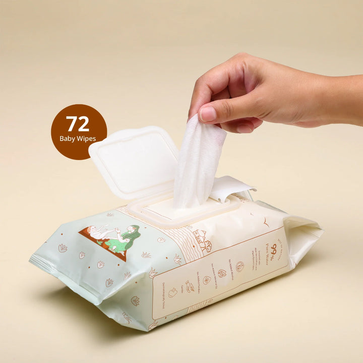 Baby Forest Mulmul Baby Wipes (72pcs)