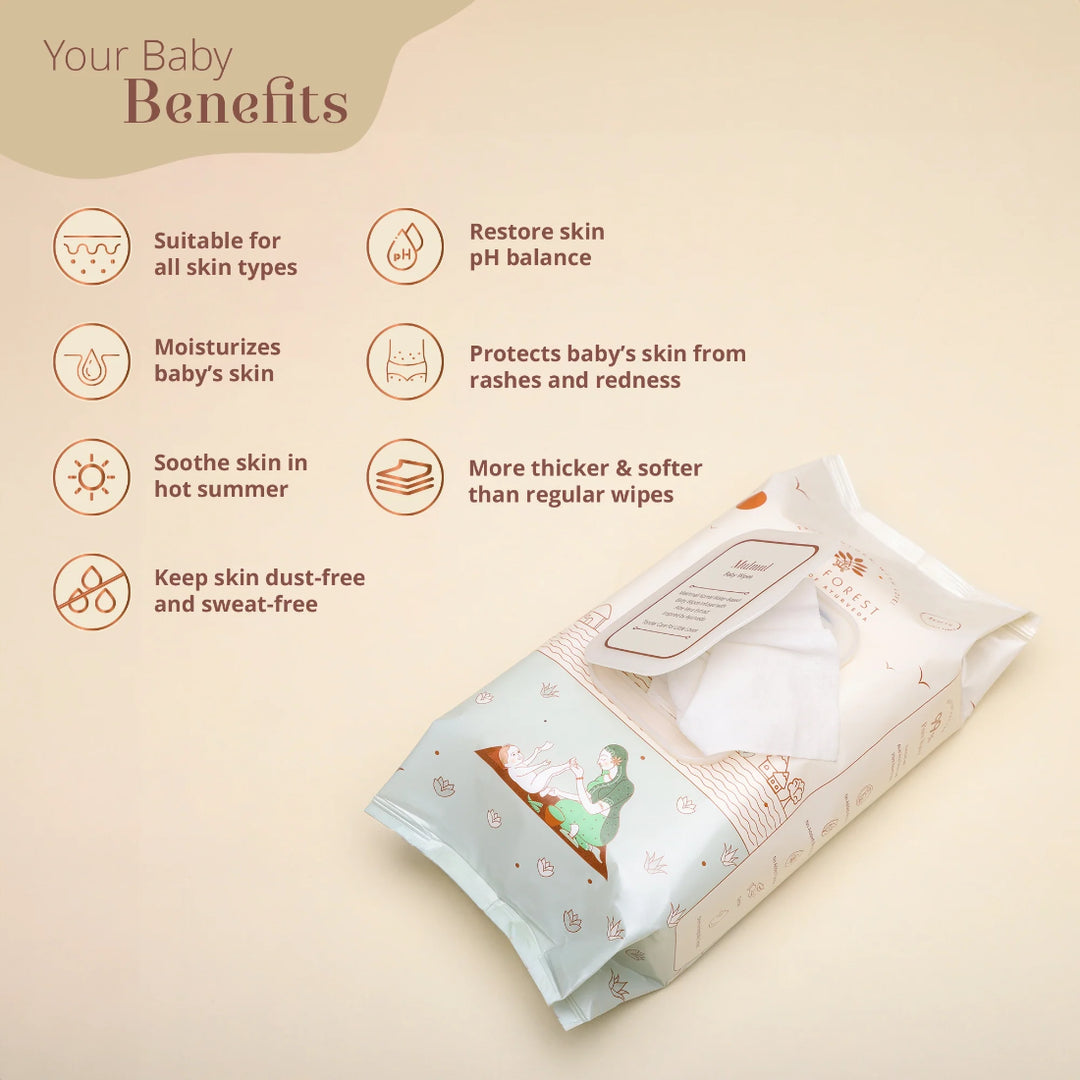 Baby Forest Mulmul Baby Wipes (72pcs)