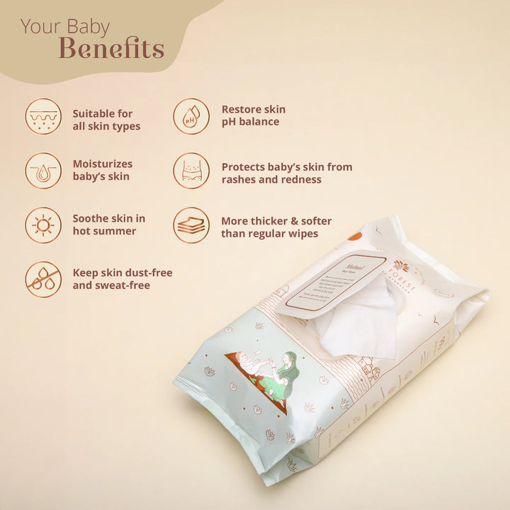 Baby Forest Mulmul Baby Wipes (72pcs)