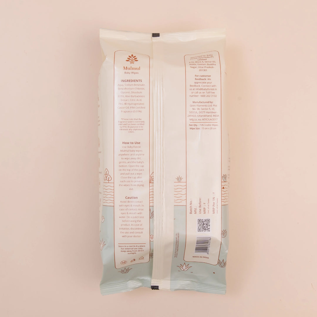 Baby Forest Mulmul Baby Wipes (72pcs)