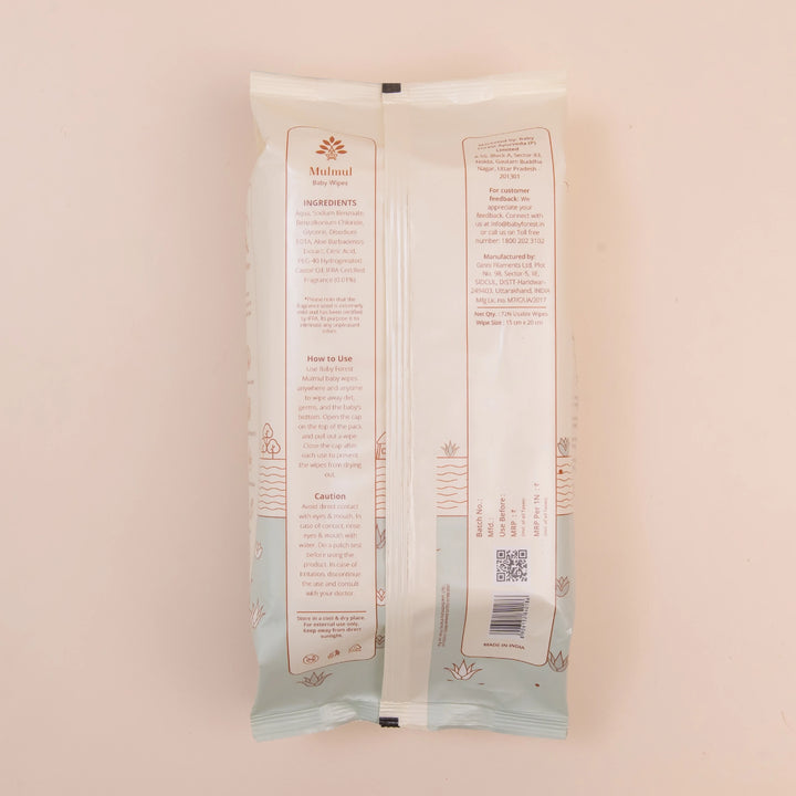 Baby Forest Mulmul Baby Wipes (72pcs)