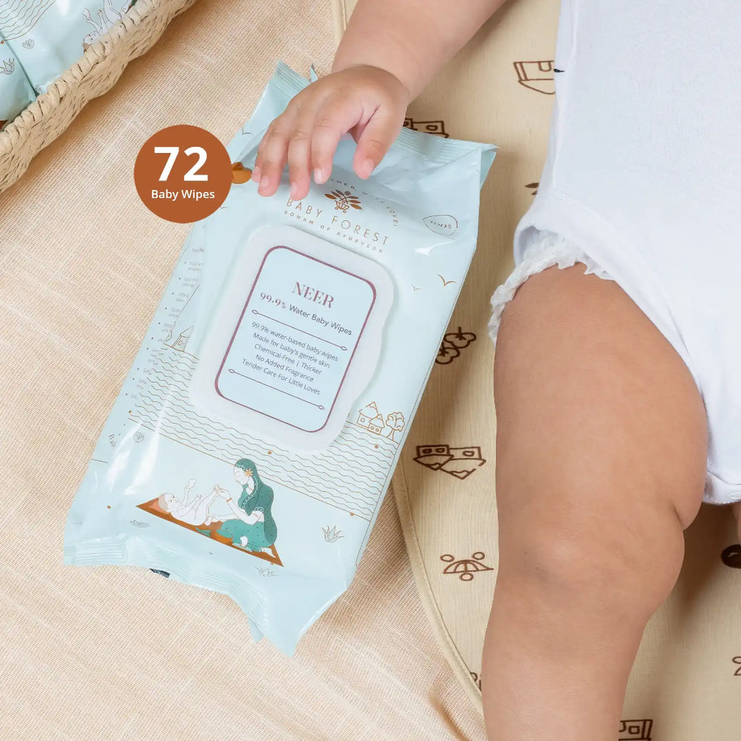 Baby Forest Neer 99.9% Water Baby Wipes (72pcs)