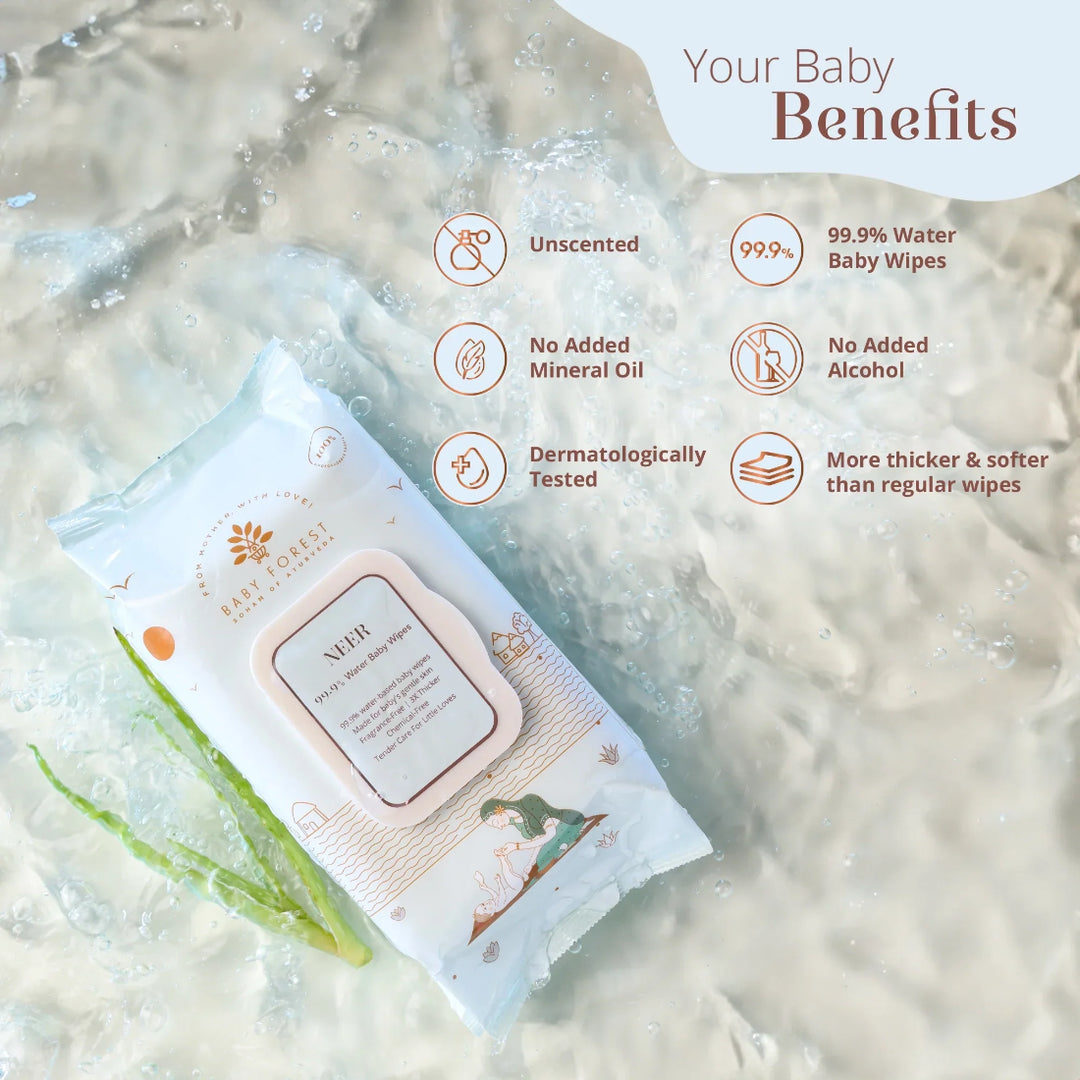Baby Forest Neer 99.9% Water Baby Wipes (72pcs)
