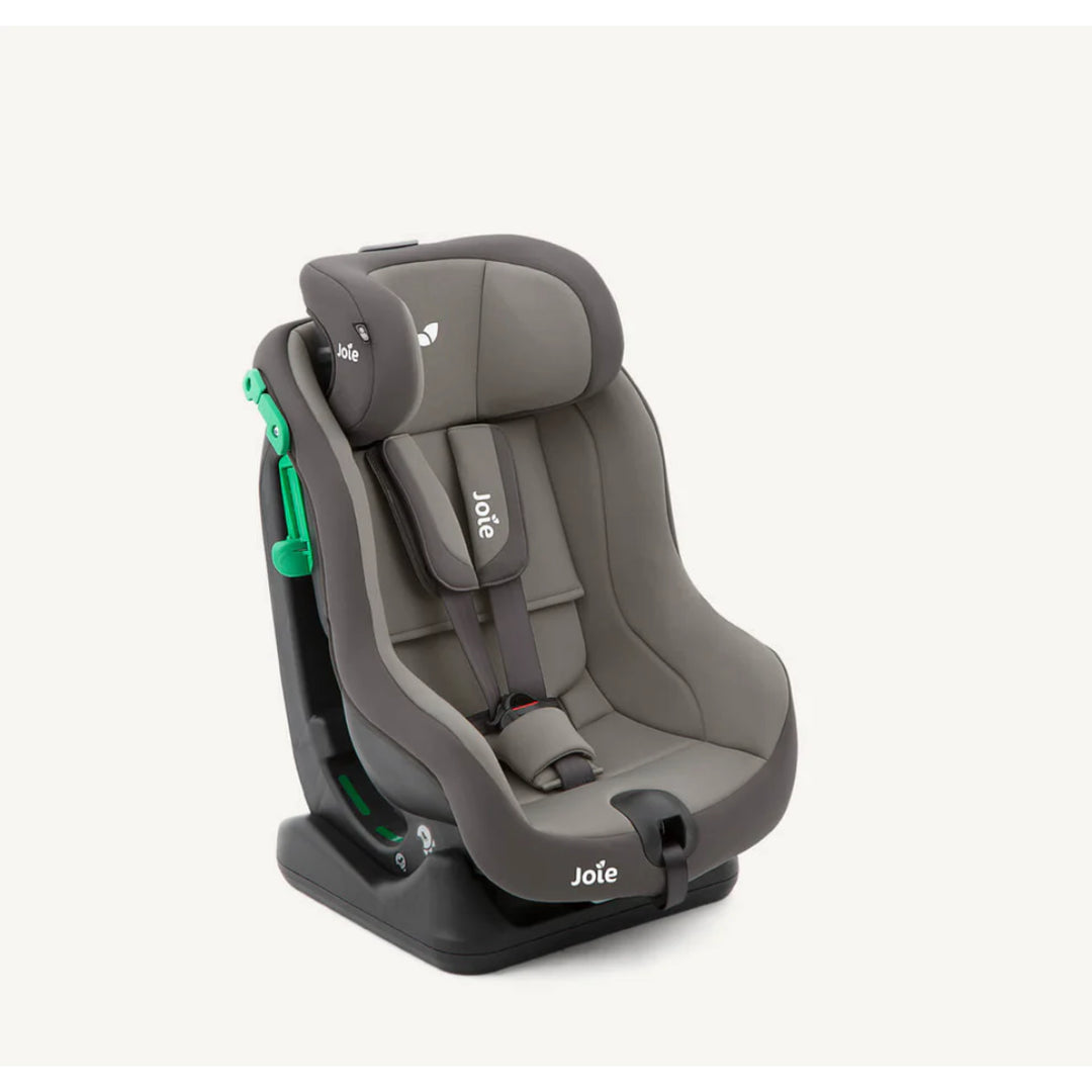 Joie steadi™ R129 car seat with adjustable Grow Together™ headrest and harness in cobblestone