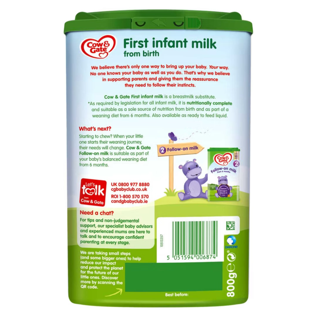 Cow & Gate First Infant Milk Stage 1 (From Birth) (800g)