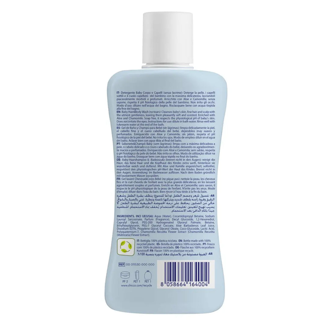 Chicco Natural Sensation Baby Hair & Body Cleanser (200ml)