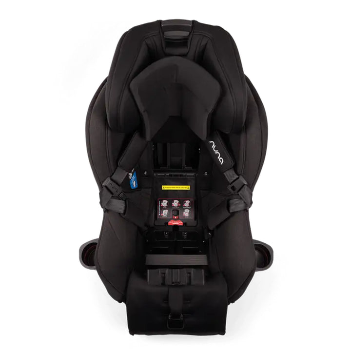 Nuna rava™ car seat showing forward-facing belt installation