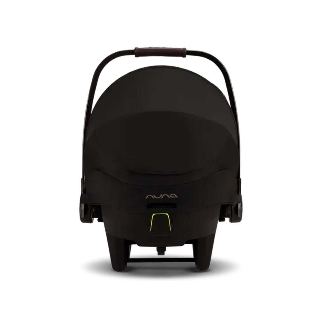 Nuna pipa™ next infant car seat installed on a compatible Nuna base