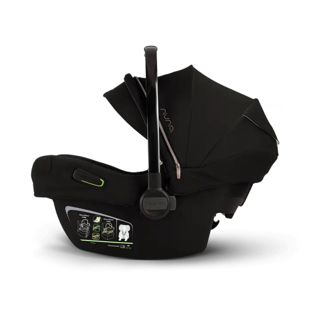 Nuna pipa™ next infant car seat with UPF 50+ protective canopy