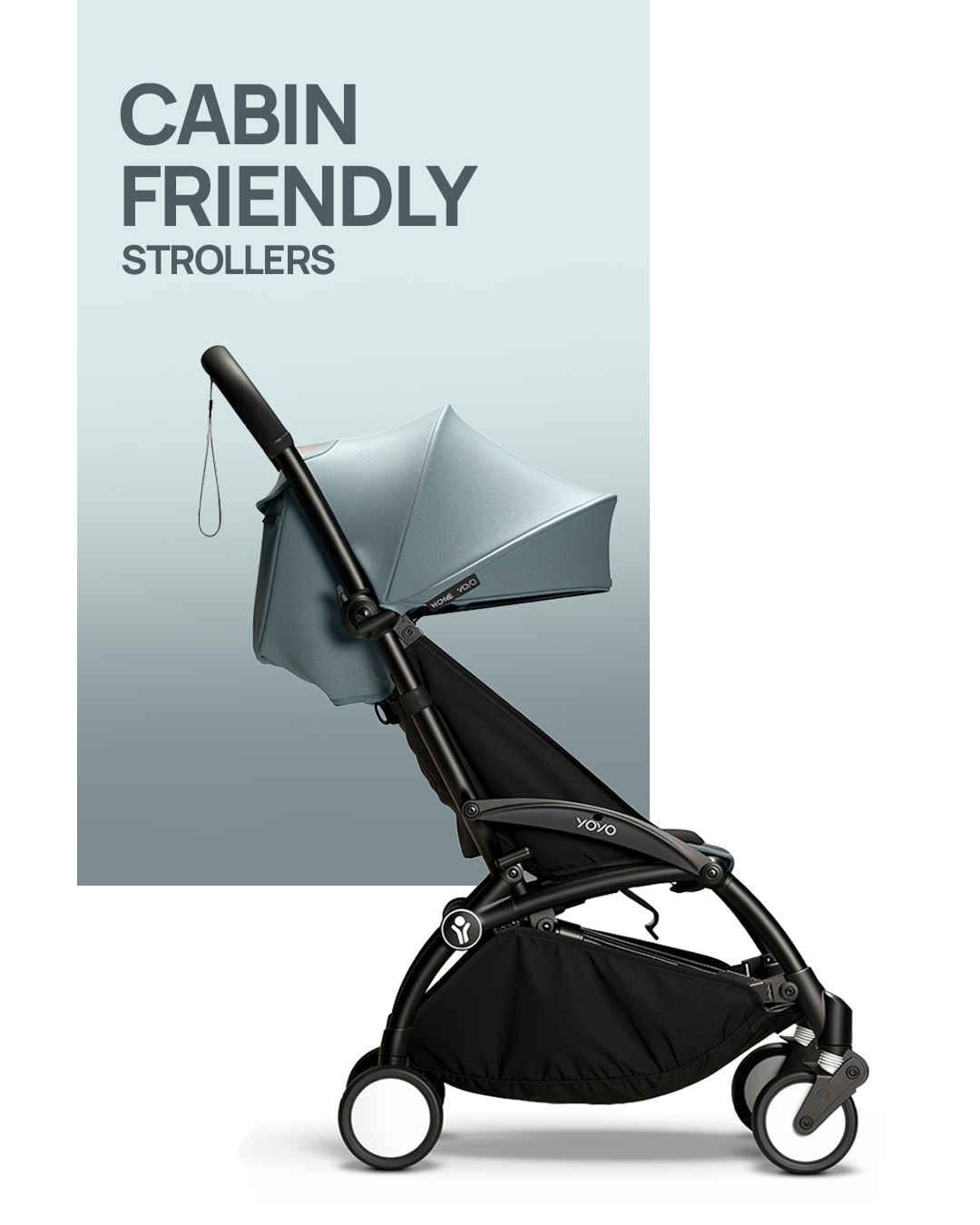 Cabin-friendly strollers approved for airline travel