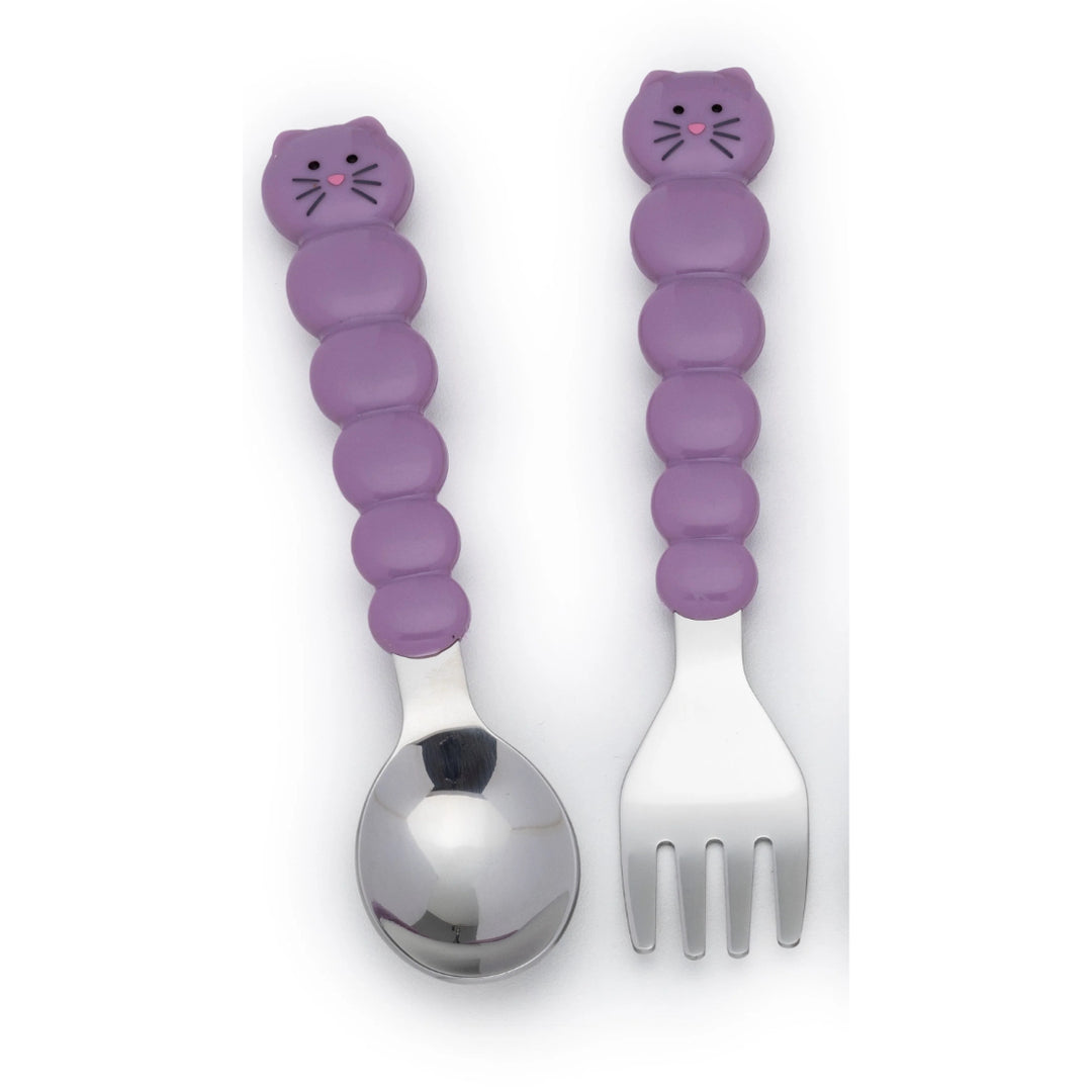 melii Spoon & Fork with Case - Cat