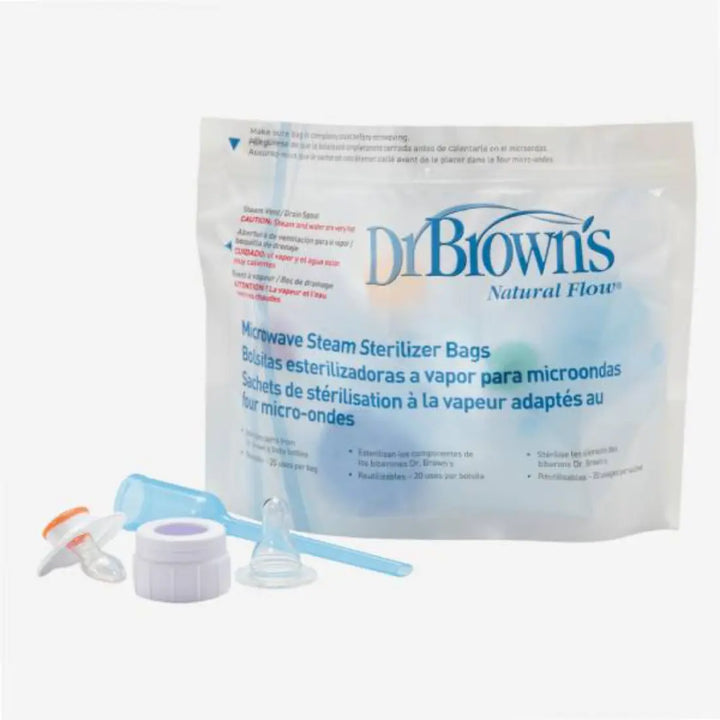 Dr. Brown's Microwave Steam Sterilizer Bags (Tansparent)