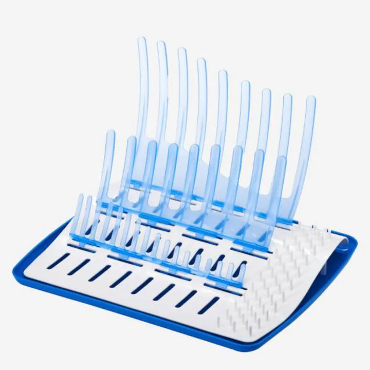 Dr. Brown's Folding Drying Rack (White & Blue)