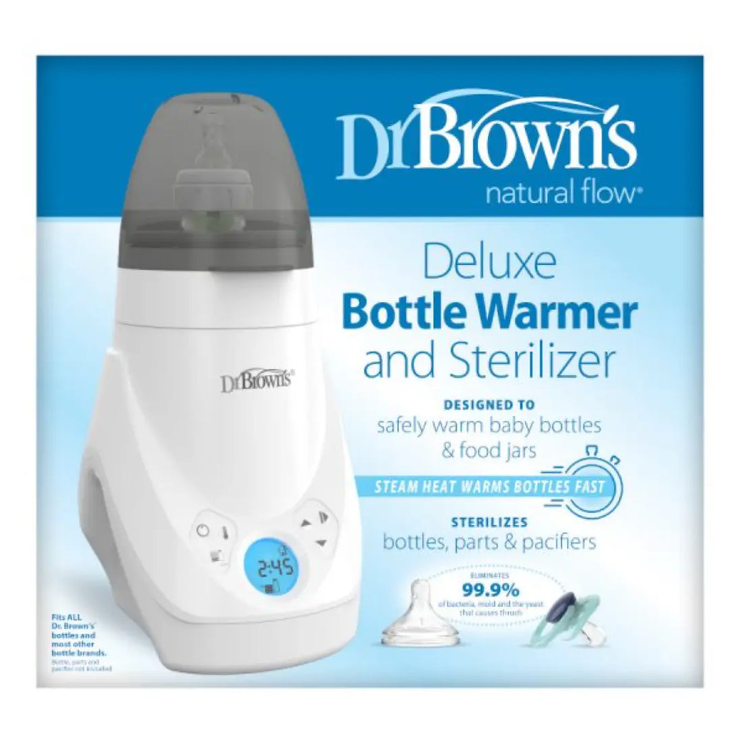 Dr. Brown's Deluxe Bottle Warmer And Sterilizer E/F Plug / 220-240V (Grey & White)