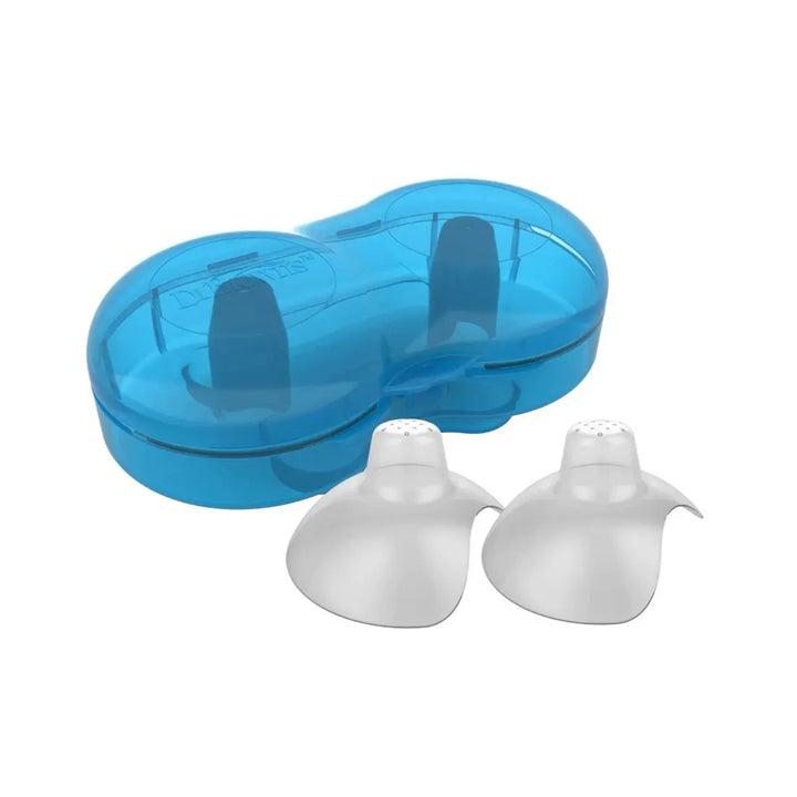 Dr. Brown's Nipple Shields 2 Pack With Sterilizer Case - Size 2 (White)